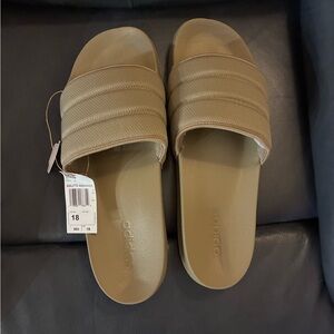 Adidas Beige Noshower Slide Sandals - Men
